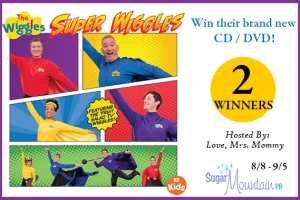Ends  9- 5 – 2 WINNERS! Wiggles Super Wiggles Brand New CD/DVD Giveaway!