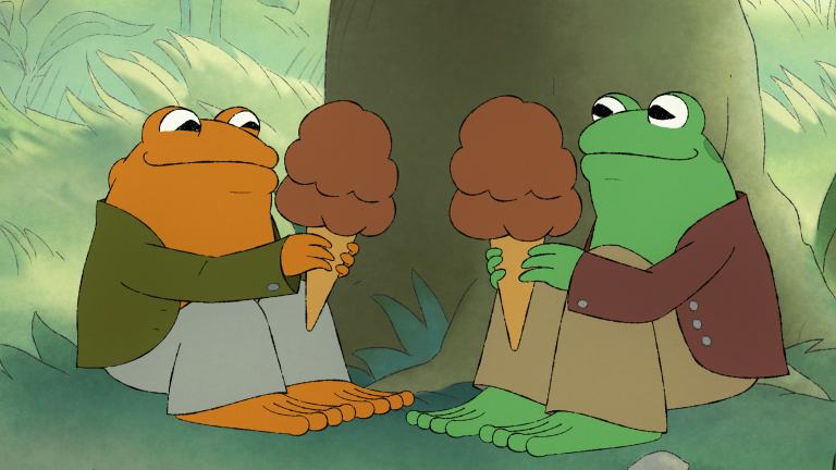Episode 2. Toad (voiced by Kevin Michael Richardson) and Frog (voiced by Nat Faxon) in _Frog and Toad,_ premiering April 28, 2023 on Apple TV+..jpg