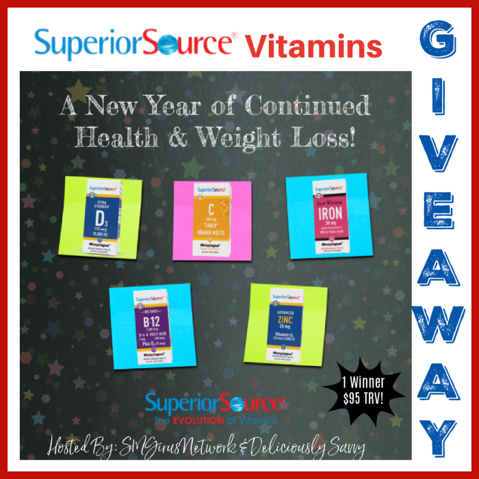 Ends 02-28 – Superior Source Vitamins ‘A New Year Of Continued Health & Weight Loss’ Giveaway! Ends 02-28 – Superior Source Vitamins ‘A New Year Of Continued Health & Weight Loss’ Giveaway!