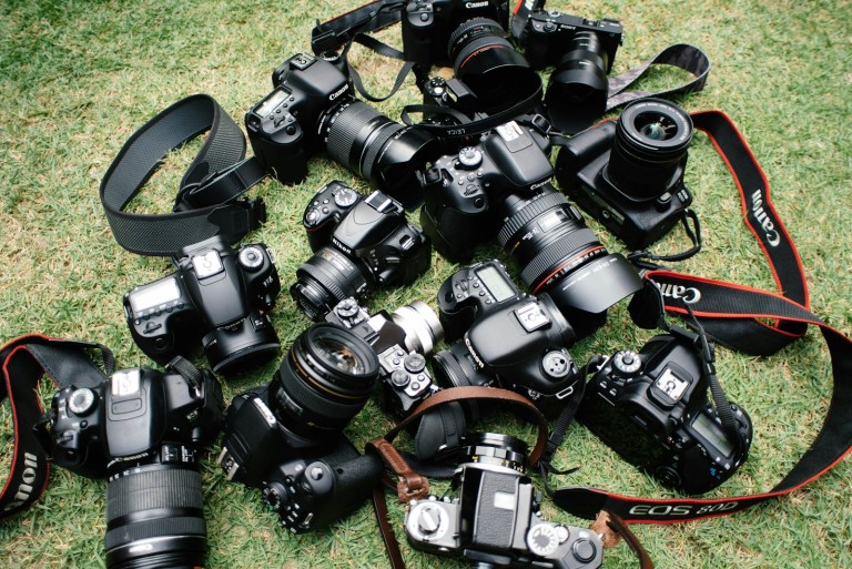 high angle photo of DSLR cameras.jpg