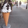 Giant Vanilla Chocolate Sauce Swirl Ice Cream Cone 3544.jpg