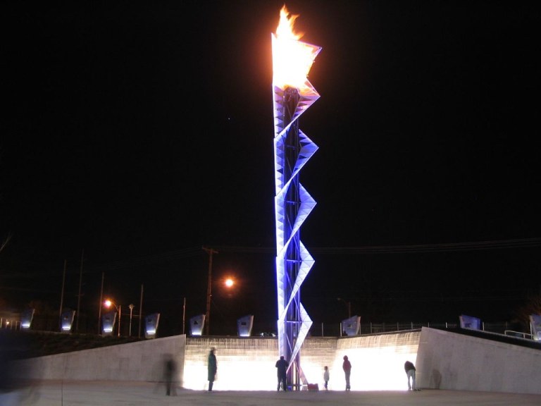 Salt Lake 2002 Olympic Cauldron Park, Rice-Eccles Stadium, Salt Lake City, Utah.jpg