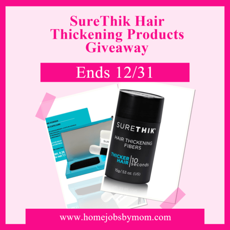 Ends 12-31 – SureThik Hair Thickening Products Giveaway! Ends 12-31 – SureThik Hair Thickening Products Giveaway!