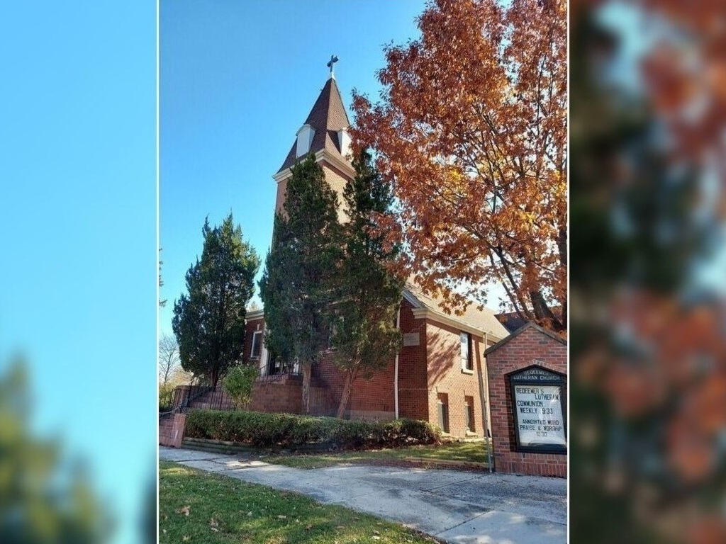 Featured Photo: The Beauty of Fall Color – Great North Oak Tree & Church