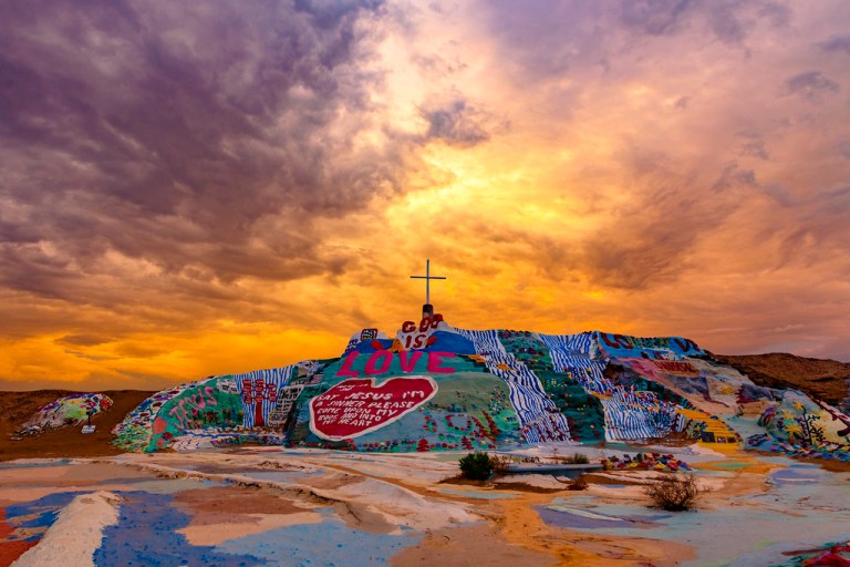 Heavenly Sunset at Salvation Mountain..jpg