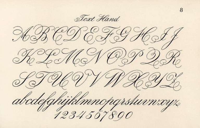 Cursive fonts from Draughtsman's Alphabets by Hermann Esser (1845–1908). Digitally enhanced from our own 5th edition of the publication.jpg