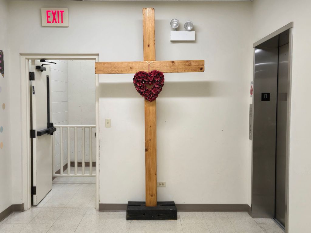 Featured Photo #6: Magic of St. Valentine in 2025 – Cupid Heart on the Cross at a Church, Frankfort