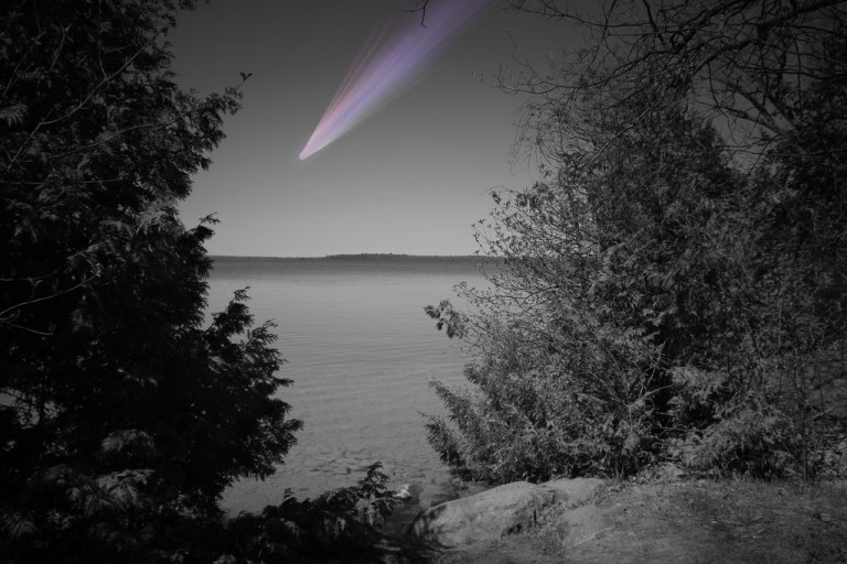 Orillia Ontario Canada ~ Leacock Museum ~ Streaking Meteor.jpg