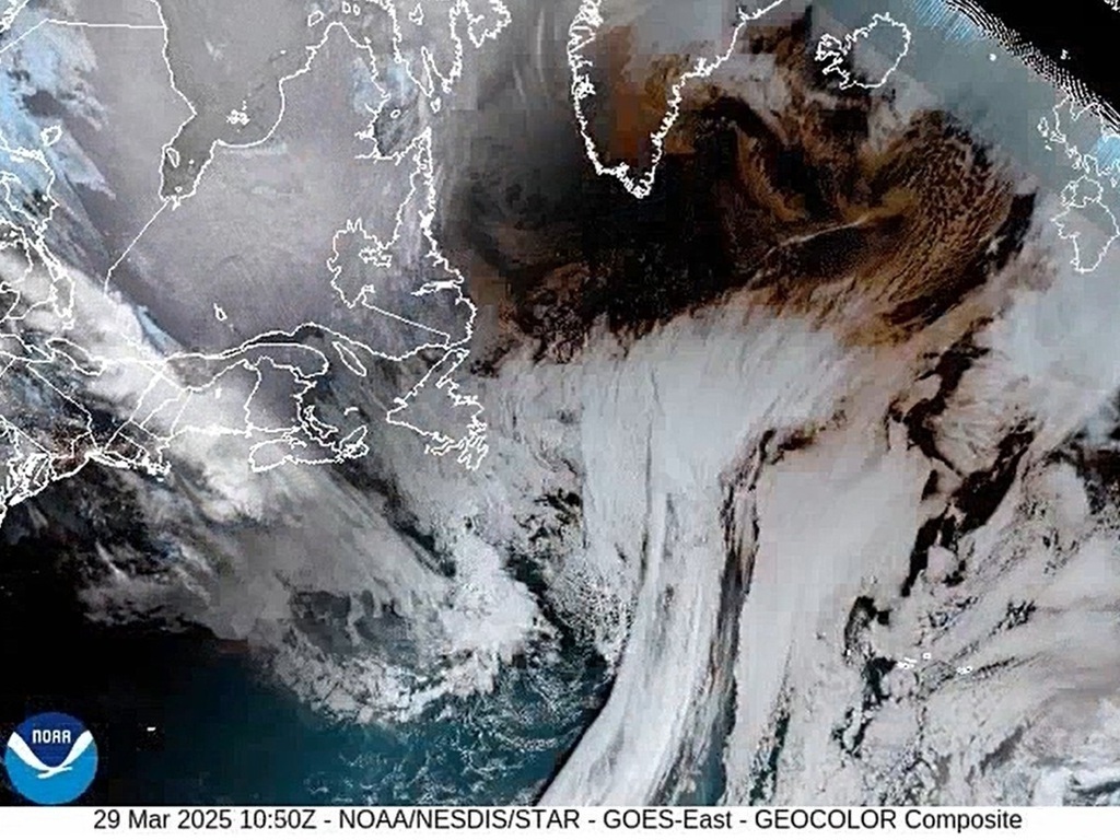 “Solar Horns” Partial Solar Eclipse: Satellite Imagery From 03/29/25