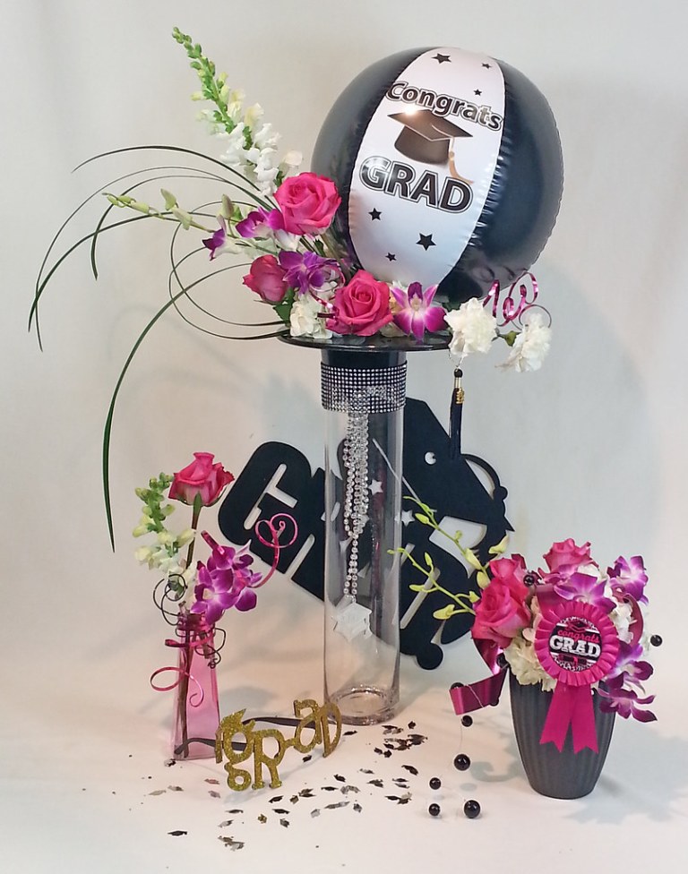 Graduation Buffet Table Flowers — Blumz by…JRDesigns in metro Detroit.jpg