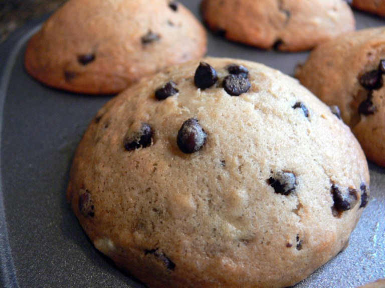 Vegan banana chocolate chip muffin top.jpg