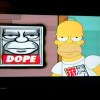 Homer Simpson DOPE poster with Semper Fat t-shirt.jpg
