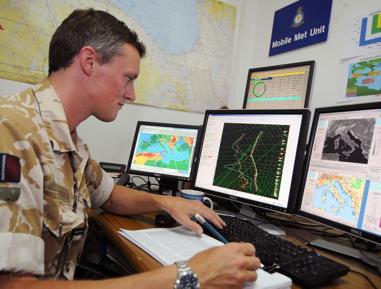 RAF Reservist with Mobile Meteorological Unit at Work.jpg