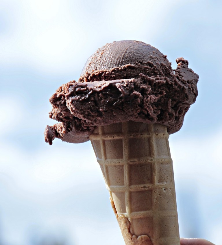 ice cream, chocolate ice cream, heaven, clouds, nature, dessert, chocolate, food, cute, yummy, summer, sweet, enjoy, meal, ice cream cone, desserts, waffle, enjoyment, bullet.jpg