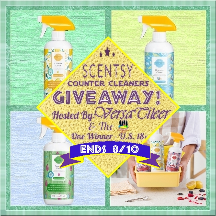 Ends 08-10 – Counter Cleaner from Scentsy Summer Giveaway!