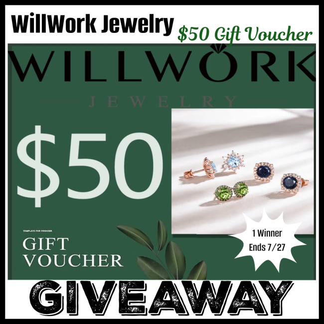 Ends 07-27 – WillWork Jewelry  eGift Voucher Giveaway!