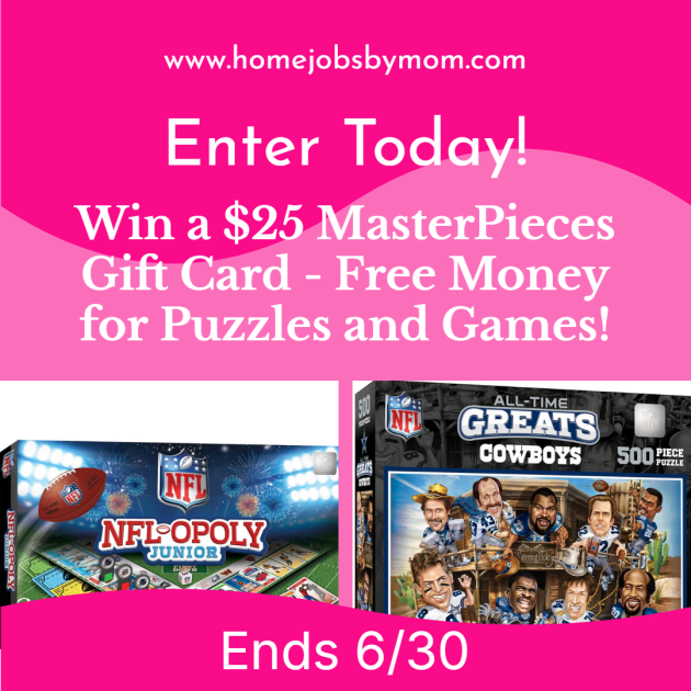 Ends 06-30 – $25 MasterPieces Gift Card Giveaway! (Free Money for Puzzles and Games!)
