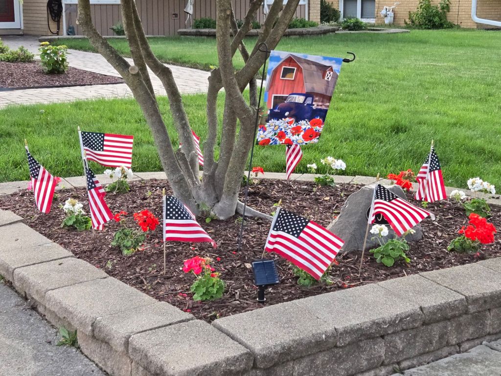 Featured Summer Holiday Photos: Flag Day 2025 – Style & Prestige With Flags & Flowers with Suburban Rural Appeal for Flag Day