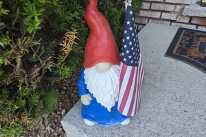 Featured Summer Holiday Photos: Independence Day 2025 – Style & Prestige with a Patriotic Garden Gnome for Independence Day