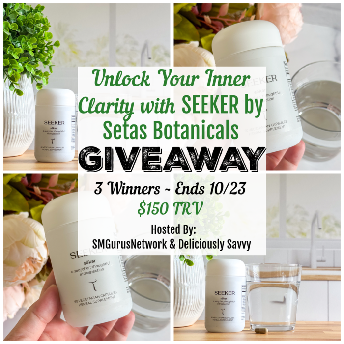Ends 10-23 – Unlock Your Inner Clarity with Seeker by Setas Botanicals Giveaway!