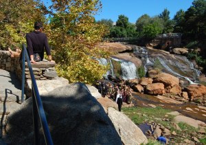 Photographing a Wedding Party 'On the Rocks' at Falls Park on the Reedy River in Downtown Greenville, South Carolina.jpg