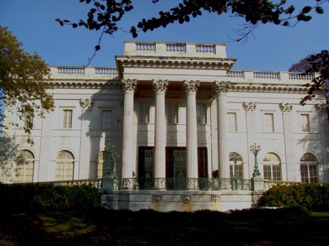 The Marble House Newport Rhode Island. It is all marble. Built by a Vanderbilt as a wedding present for his wife. Summer house only.jpg
