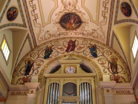 New Orleans - French Quarter: St. Louis Cathedral - Ceiling and Organ.jpg