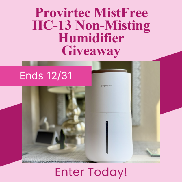 Ends 12-31 – Provirtec MistFree HC-13 Humidifier Giveaway!