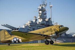 U.S. Air Force Douglas C-47D Skytrain (0-76276) at USS Alabama Battleship Memorial Park.jpg