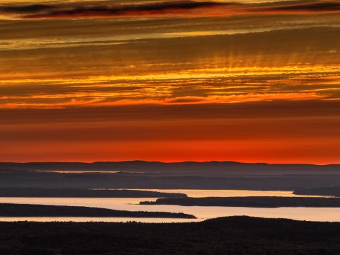 Sunset from Cadillac Mountain (Bar Harbor, Maine).jpg