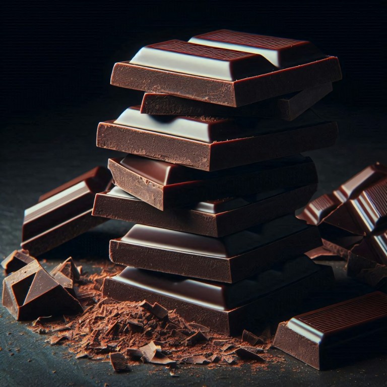 Stacked dark chocolate bars look delicious..jpg