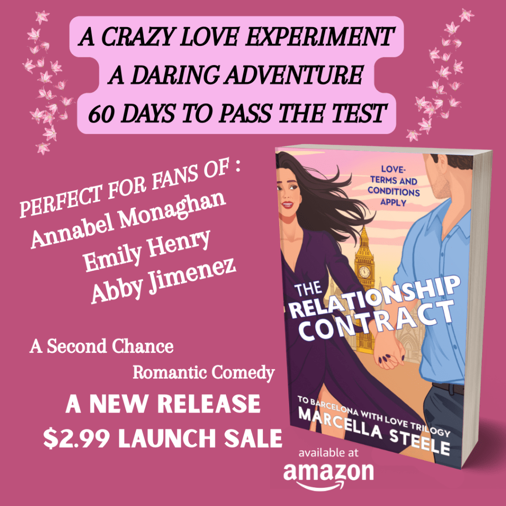 Ends 02-18 – The Relationship Contract: A Second Chance Romantic Comedy by Marcella Steele Book Blitz +  Amazon Gift Card Giveaway