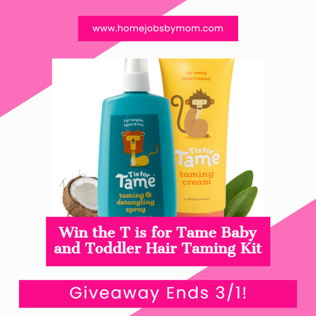 Ends  03-01 – T is for Tame Baby and Toddler Hair Taming Kit Giveaway!