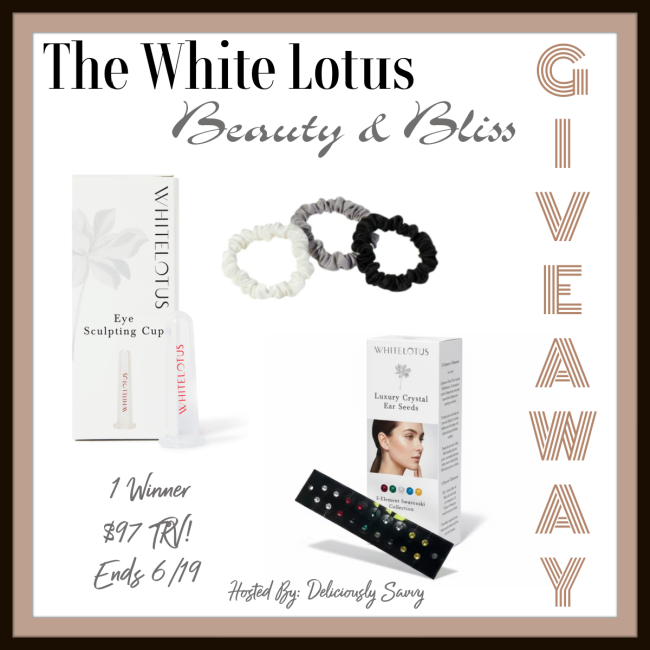 Ends  06-19 – White Lotus Beauty & Bliss Giveaway! (1 Winner ~  TRV!)