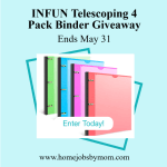 Ends  05-31 – INFUN Telescoping 4-Pack Binder Giveaway!