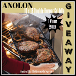 Ends  08-15 – Anolon Double Burner Griddle with Multi-Purpose Rack Giveaway!